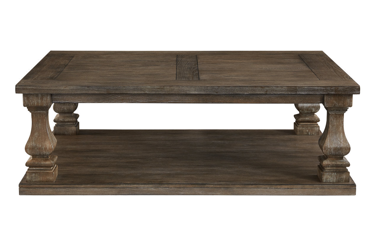 Johnelle Gray Coffee Table - T776-1 - Luna Furniture - Dallas Store
