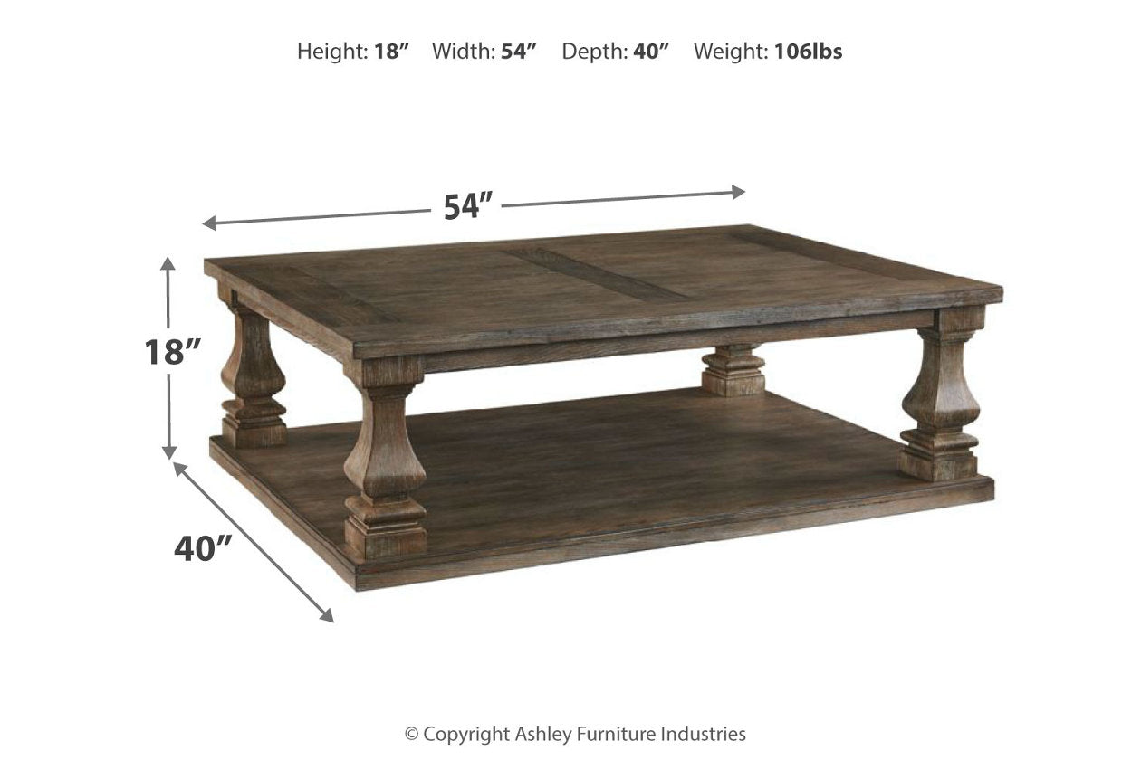 Johnelle Gray Coffee Table - T776-1 - Luna Furniture - Dallas Store