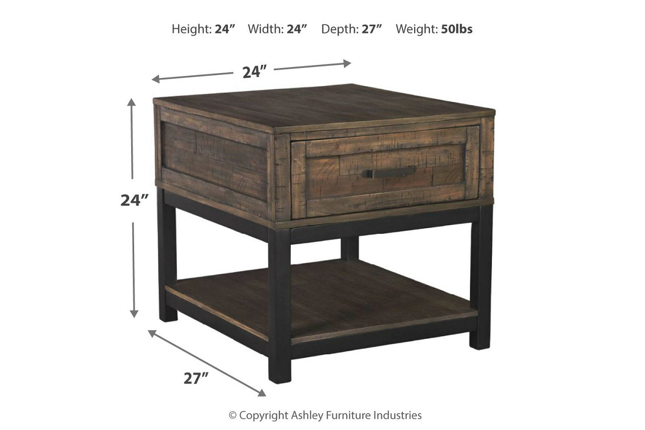Johurst Grayish Brown End Table - T444-3 - Luna Furniture - Dallas Store