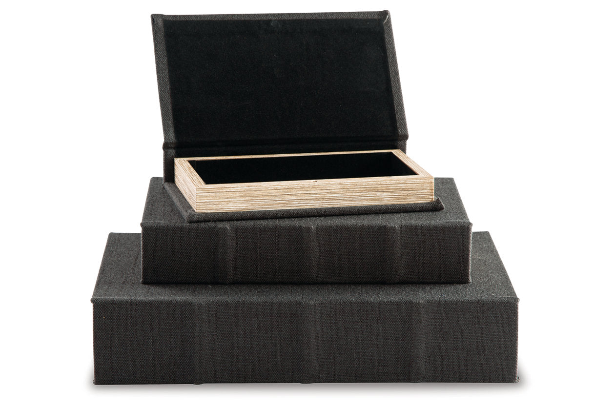 Jolina Black Box, Set of 3 - A2000489 - Luna Furniture - Dallas Store