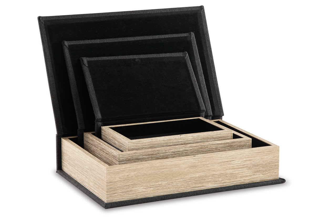 Jolina Black Box, Set of 3 - A2000489 - Luna Furniture - Dallas Store