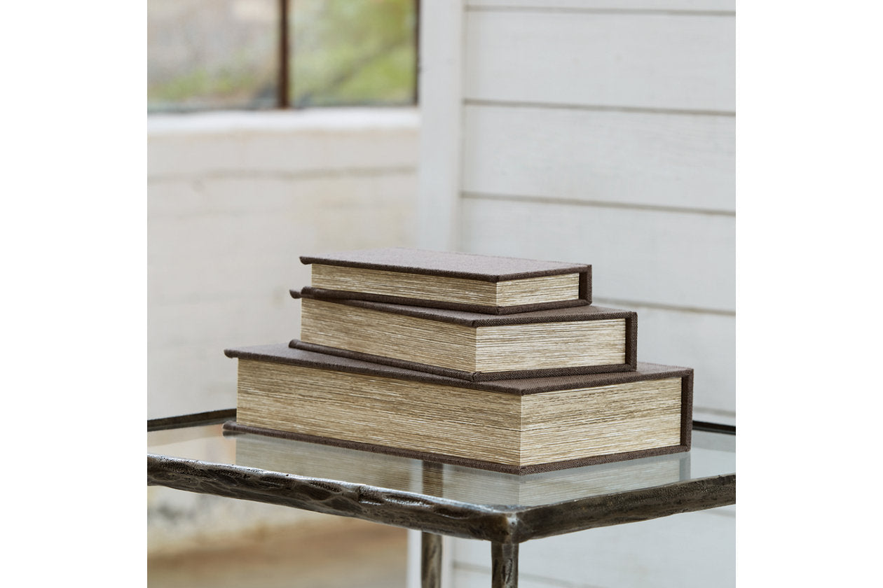 Jolina Brown Box, Set of 3 - A2000488 - Luna Furniture - Dallas Store