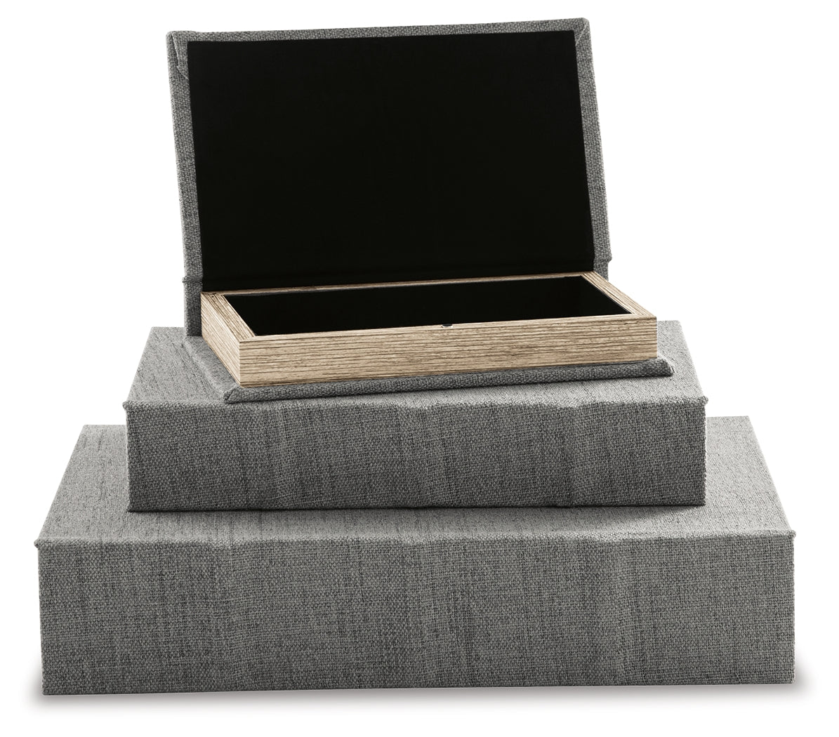 Jolina Gray Box, Set of 3 - A2000487 - Luna Furniture - Dallas Store