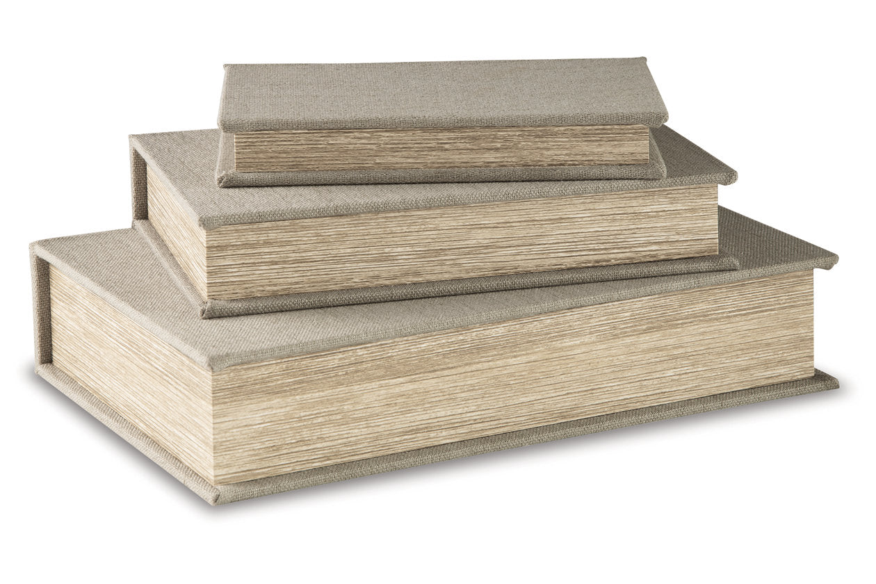 Jolina Linen Box, Set of 3 - A2000486 - Luna Furniture - Dallas Store