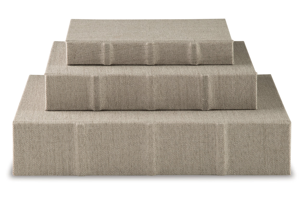 Jolina Linen Box, Set of 3 - A2000486 - Luna Furniture - Dallas Store