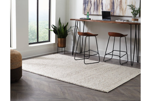 Jossick Cream/Gray Large Rug - R405101 - Luna Furniture - Dallas Store