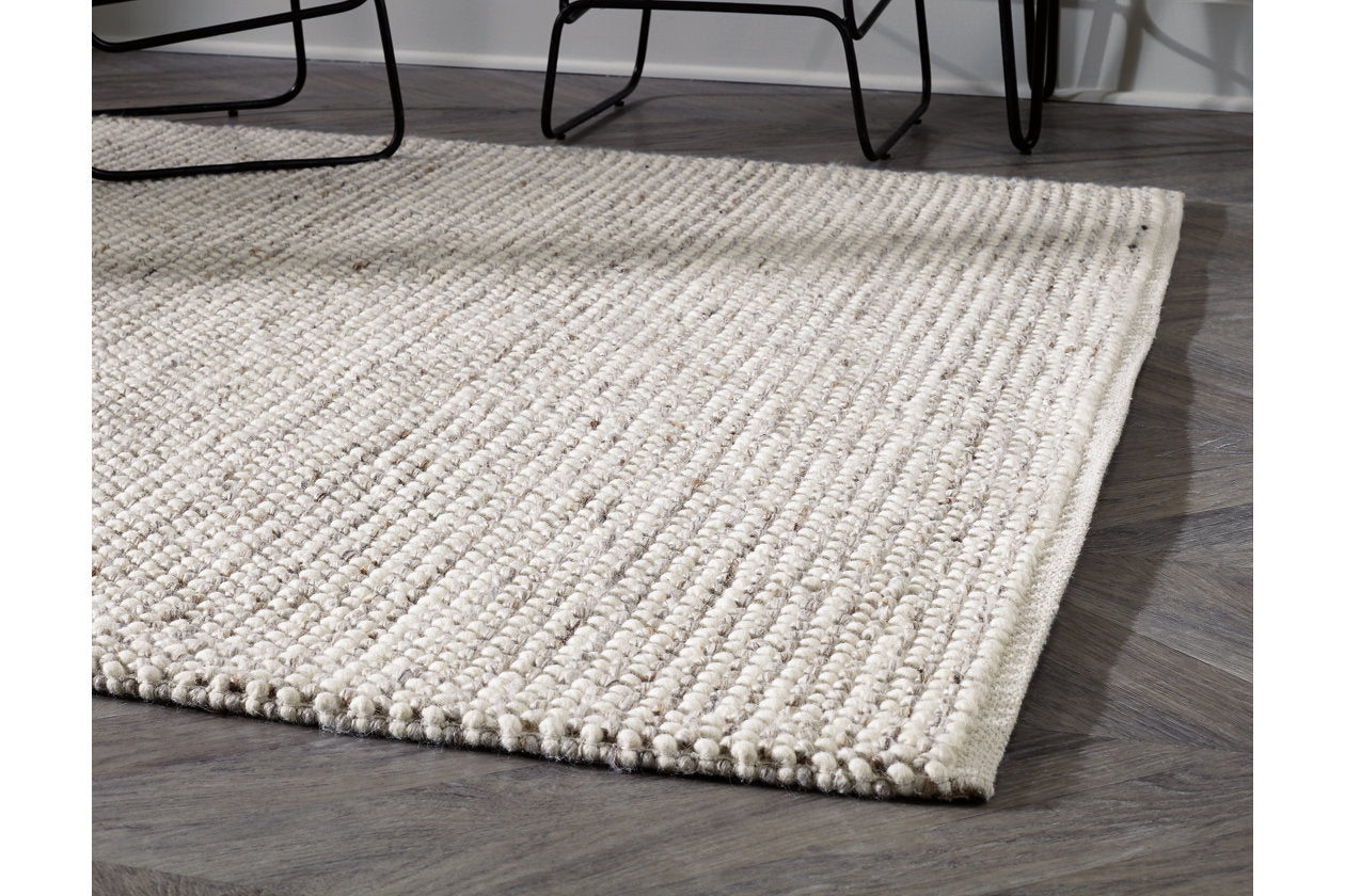 Jossick Cream/Gray Large Rug - R405101 - Luna Furniture - Dallas Store