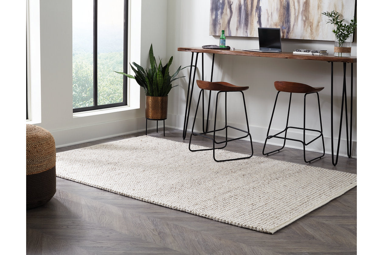 Jossick Cream/Gray Medium Rug - R405102 - Luna Furniture - Dallas Store