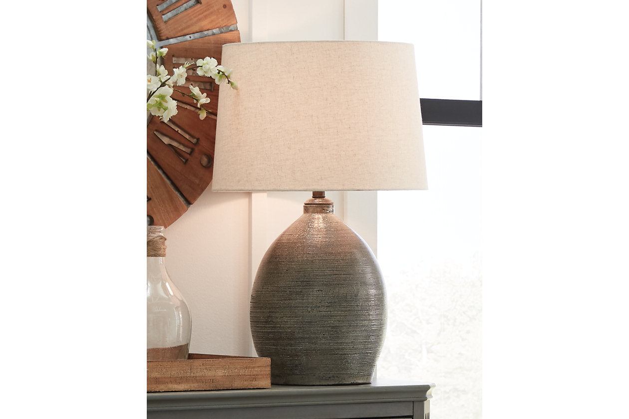 Joyelle Gray Table Lamp - L100744 - Luna Furniture - Dallas Store