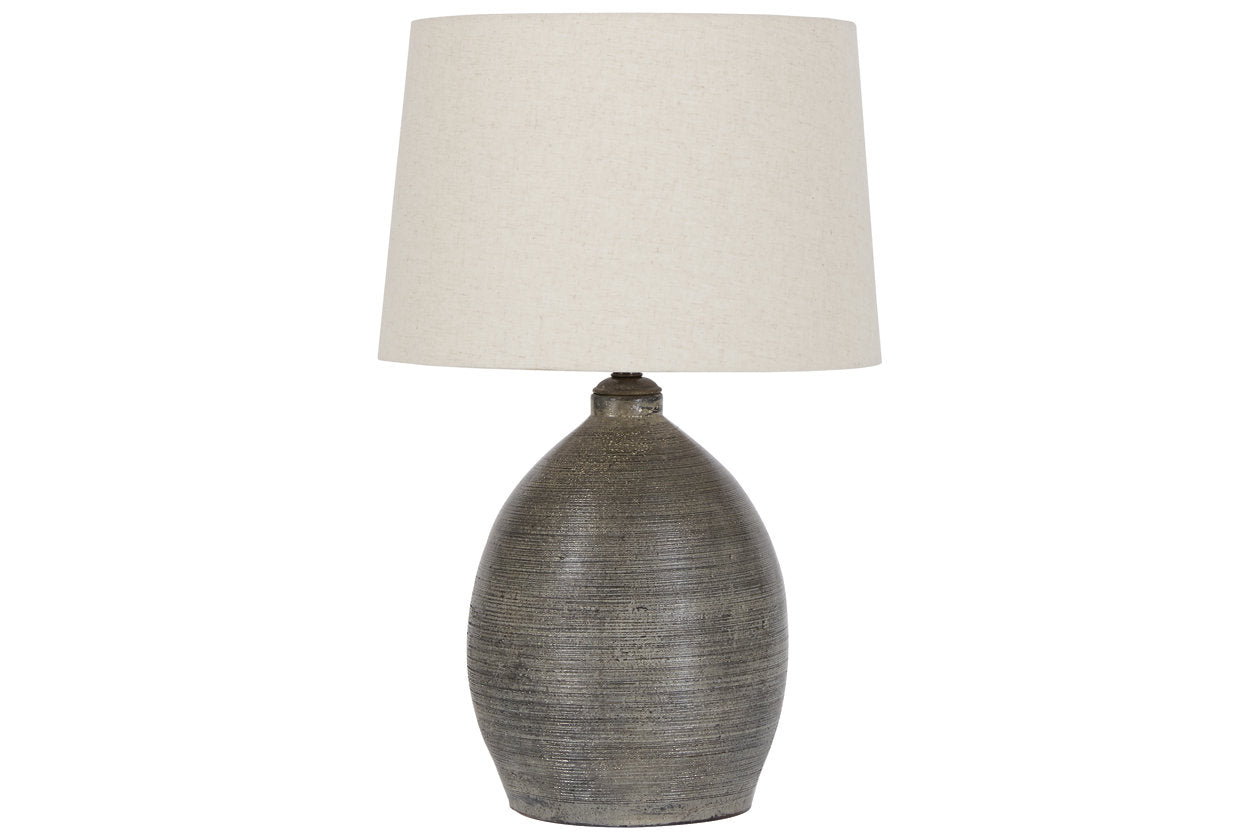 Joyelle Gray Table Lamp - L100744 - Luna Furniture - Dallas Store