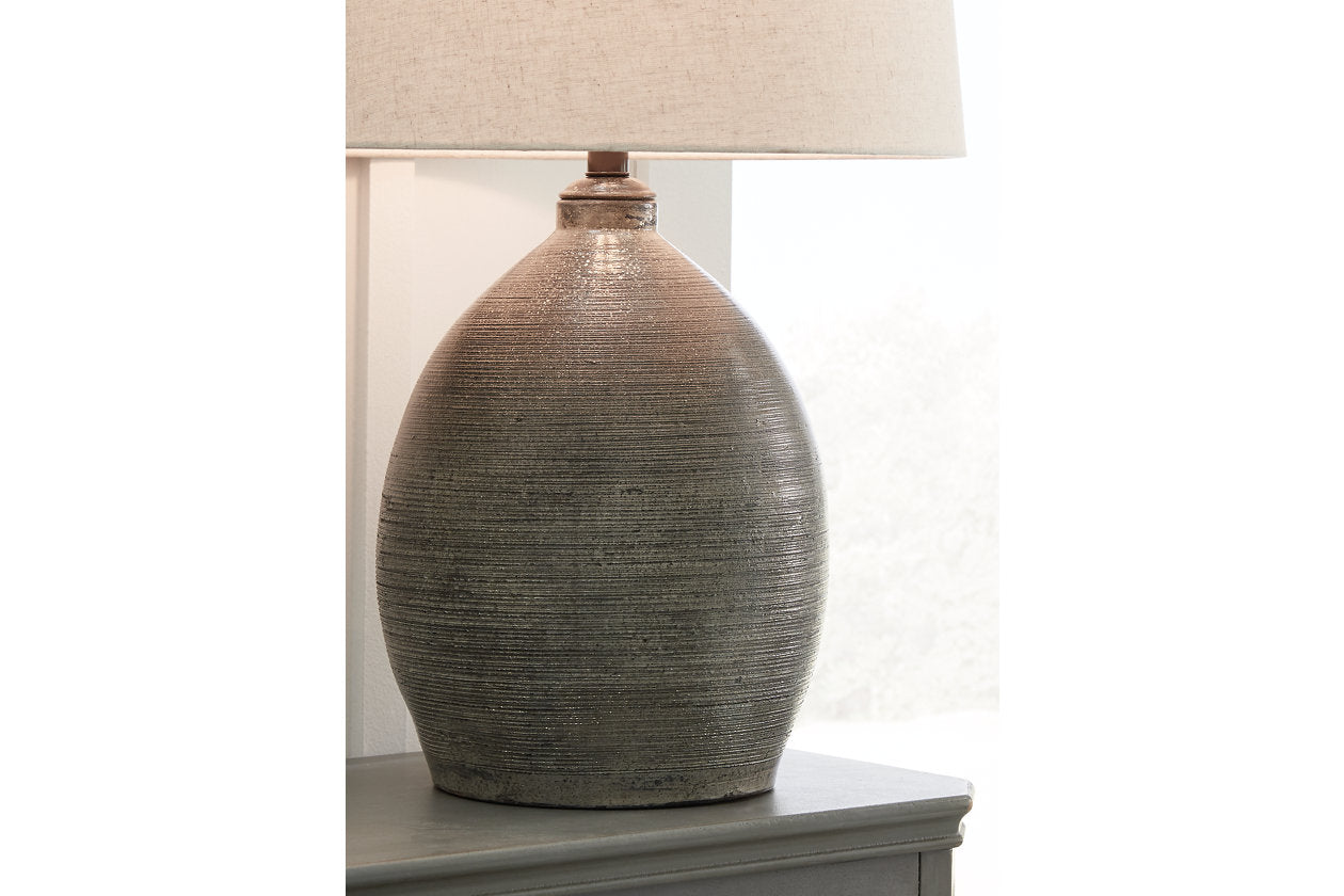 Joyelle Gray Table Lamp - L100744 - Luna Furniture - Dallas Store