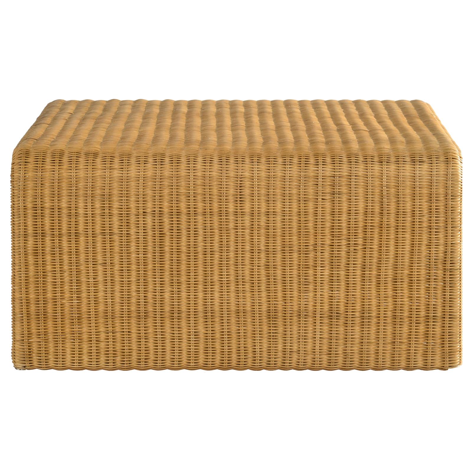 Juanita Natural Square Rattan Coffee Table - 709818 - Luna Furniture - Dallas Store