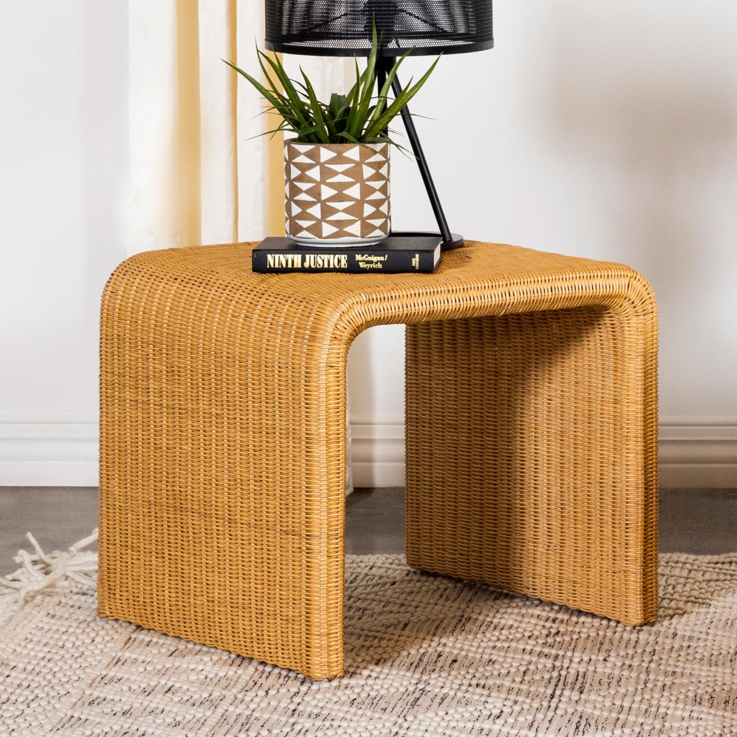Juanita Square Rattan End Table Natural - 709817 - Luna Furniture - Dallas Store