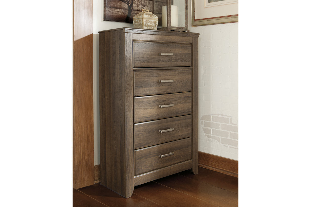 Juararo Dark Brown Chest of Drawers - B251-46 - Luna Furniture - Dallas Store