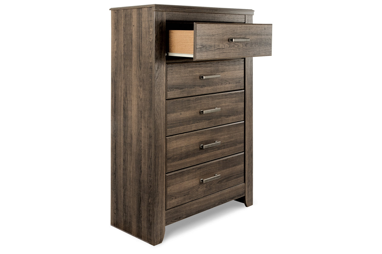 Juararo Dark Brown Chest of Drawers - B251-46 - Luna Furniture - Dallas Store