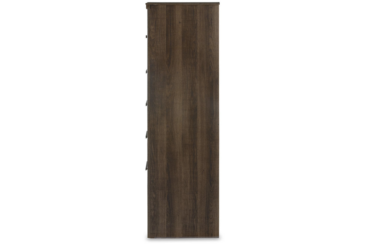Juararo Dark Brown Chest of Drawers - B251-46 - Luna Furniture - Dallas Store