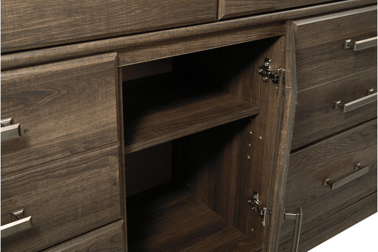 Juararo Dark Brown Dresser - B251-31 - Luna Furniture - Dallas Store