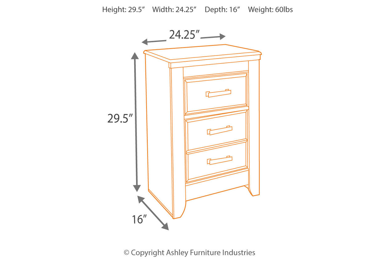 Juararo Dark Brown Nightstand - B251-92 - Luna Furniture - Dallas Store