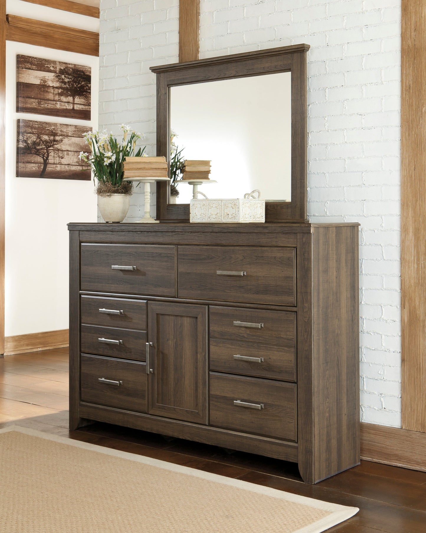 Juararo Dark Brown Poster Bedroom Set - SET | B251-64 | B251-67 | B251-98 | B251-31 | B251-92 - Luna Furniture - Dallas Store