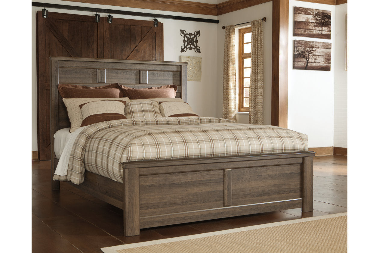 Juararo Dark Brown Queen Panel Bed - SET | B251-54 | B251-57 | B251-98 - Luna Furniture - Dallas Store