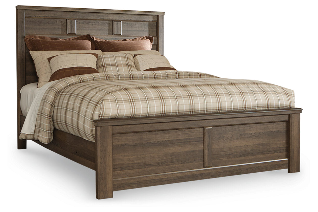 Juararo Dark Brown Queen Panel Bed - SET | B251-54 | B251-57 | B251-98 - Luna Furniture - Dallas Store