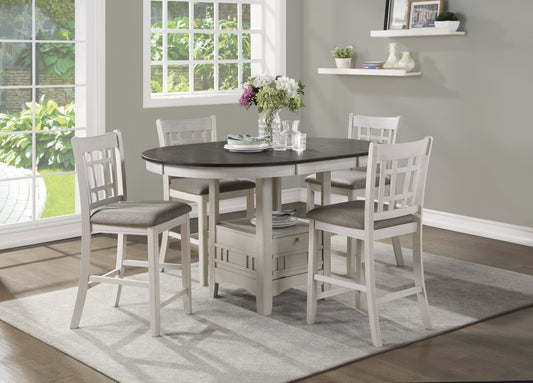 Junipero White Extendable Counter Height Set - SET | 2423W-36 | 2423W-24(2) - Luna Furniture - Dallas Store