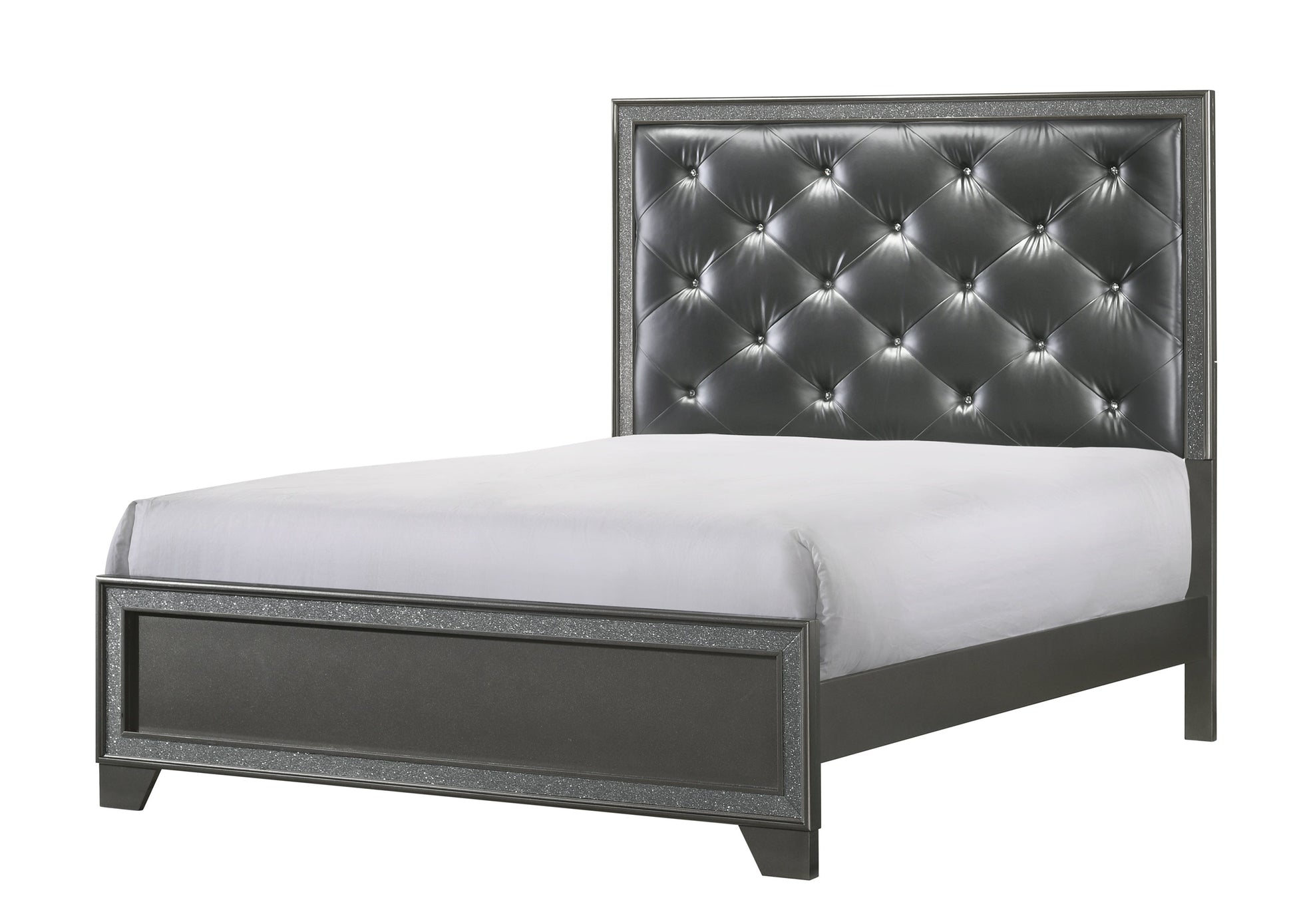 Kaia Gray King Panel Bed - SET | B4750-K-HBFB | B4750-KQ-RAIL - Luna Furniture - Dallas Store