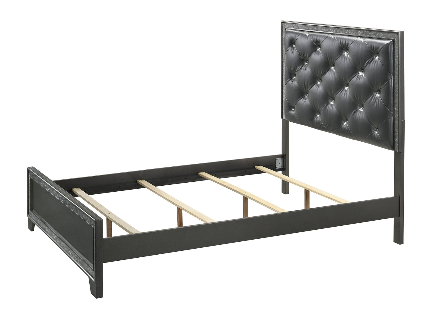 Kaia Gray Queen Panel Bed - SET | B4750-Q-HBFB | B4750-KQ-RAIL - Luna Furniture - Dallas Store