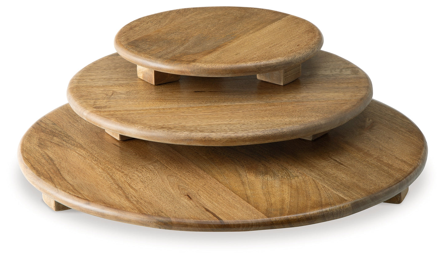 Kaidler Brown Tray Set (Set of 3) - A2000614 - Luna Furniture - Dallas Store