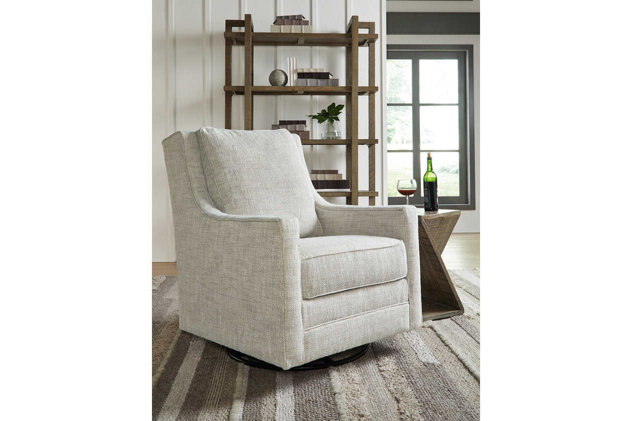 Kambria Fog Swivel Glider Accent Chair - A3000265 - Luna Furniture - Dallas Store