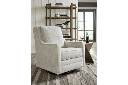 Kambria Fog Swivel Glider Accent Chair - A3000265 - Luna Furniture - Dallas Store