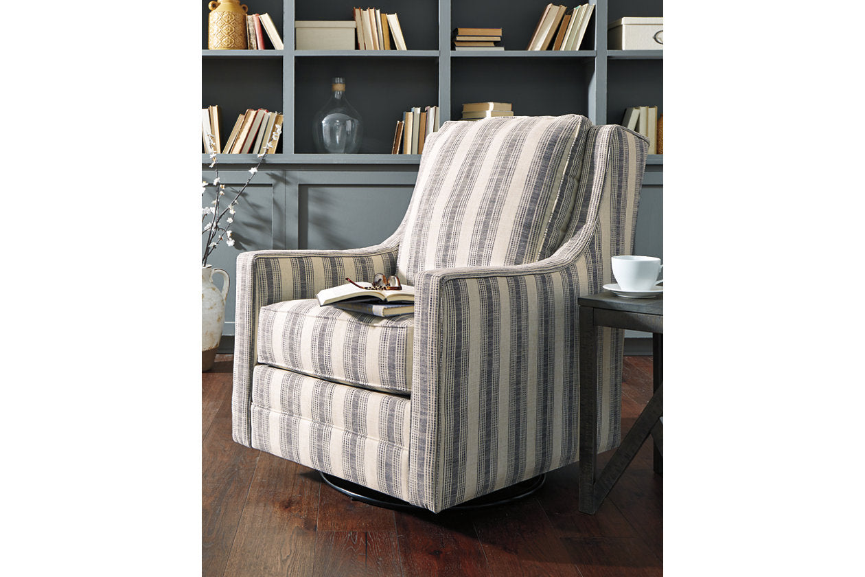 Kambria Ivory/Black Accent Chair - A3000207 - Luna Furniture - Dallas Store