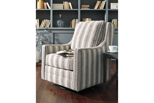 Kambria Ivory/Black Accent Chair - A3000207 - Luna Furniture - Dallas Store