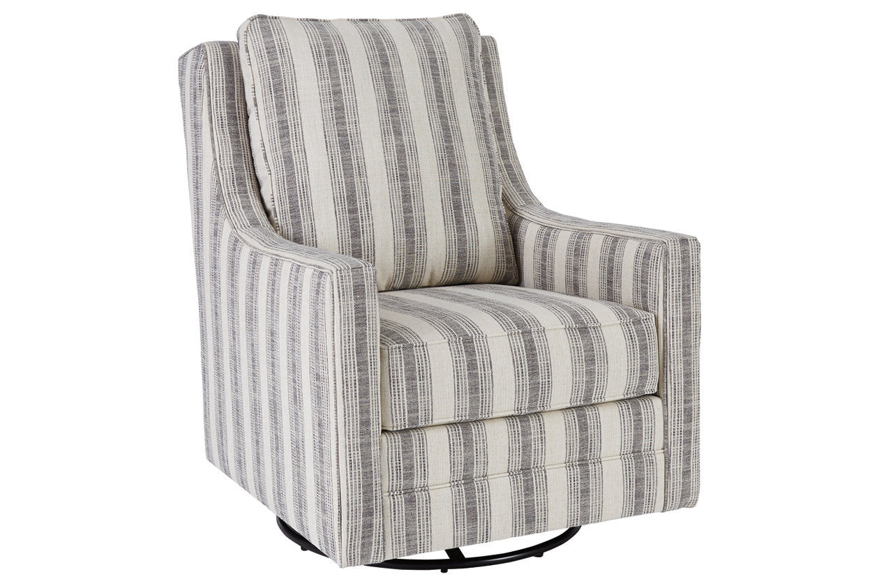 Kambria Ivory/Black Accent Chair - A3000207 - Luna Furniture - Dallas Store