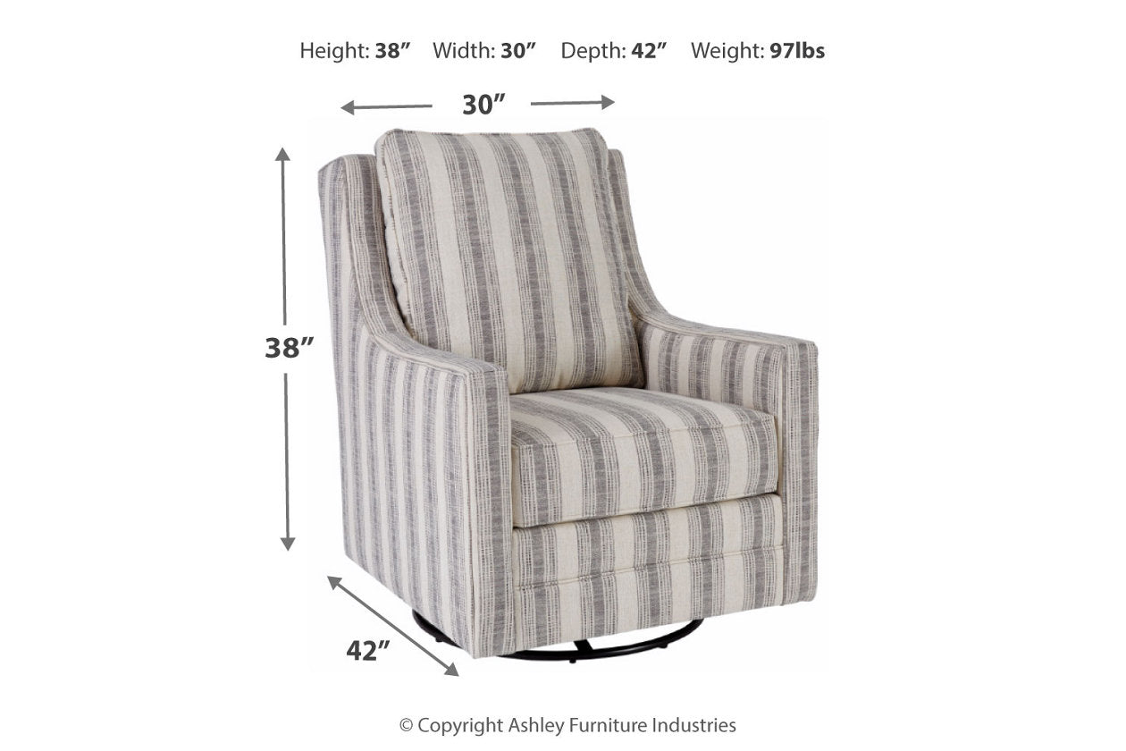 Kambria Ivory/Black Accent Chair - A3000207 - Luna Furniture - Dallas Store