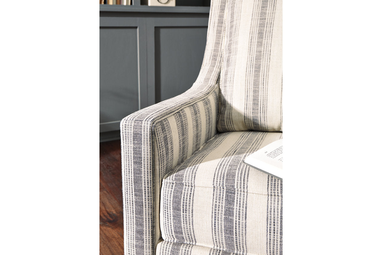 Kambria Ivory/Black Accent Chair - A3000207 - Luna Furniture - Dallas Store