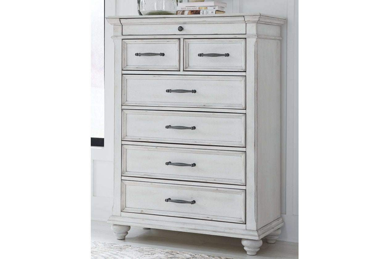 Kanwyn Whitewash Chest of Drawers - B777-46 - Luna Furniture - Dallas Store