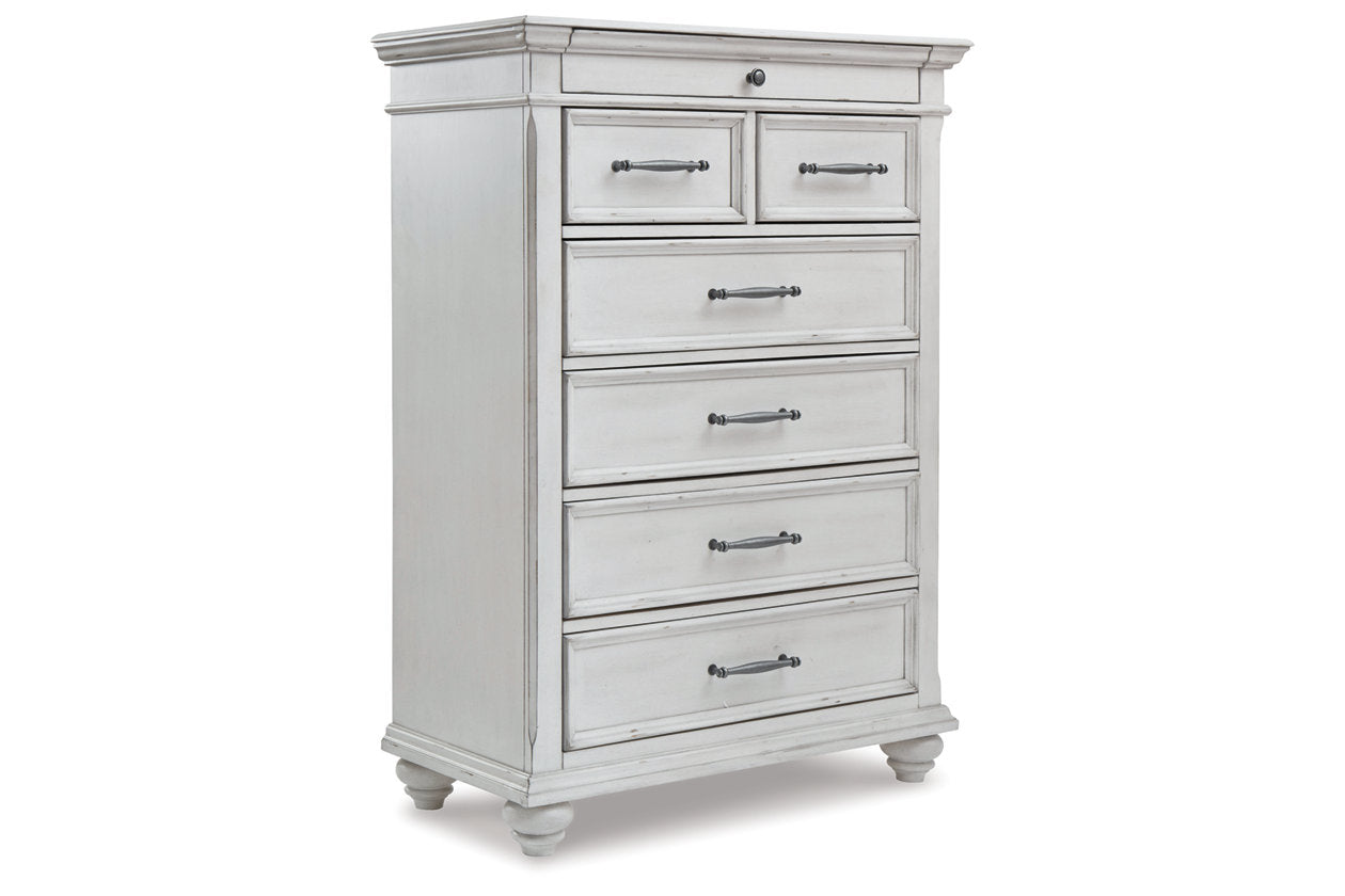 Kanwyn Whitewash Chest of Drawers - B777-46 - Luna Furniture - Dallas Store