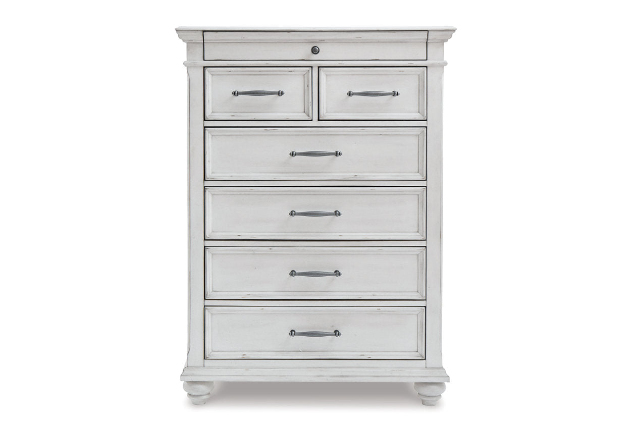 Kanwyn Whitewash Chest of Drawers - B777-46 - Luna Furniture - Dallas Store