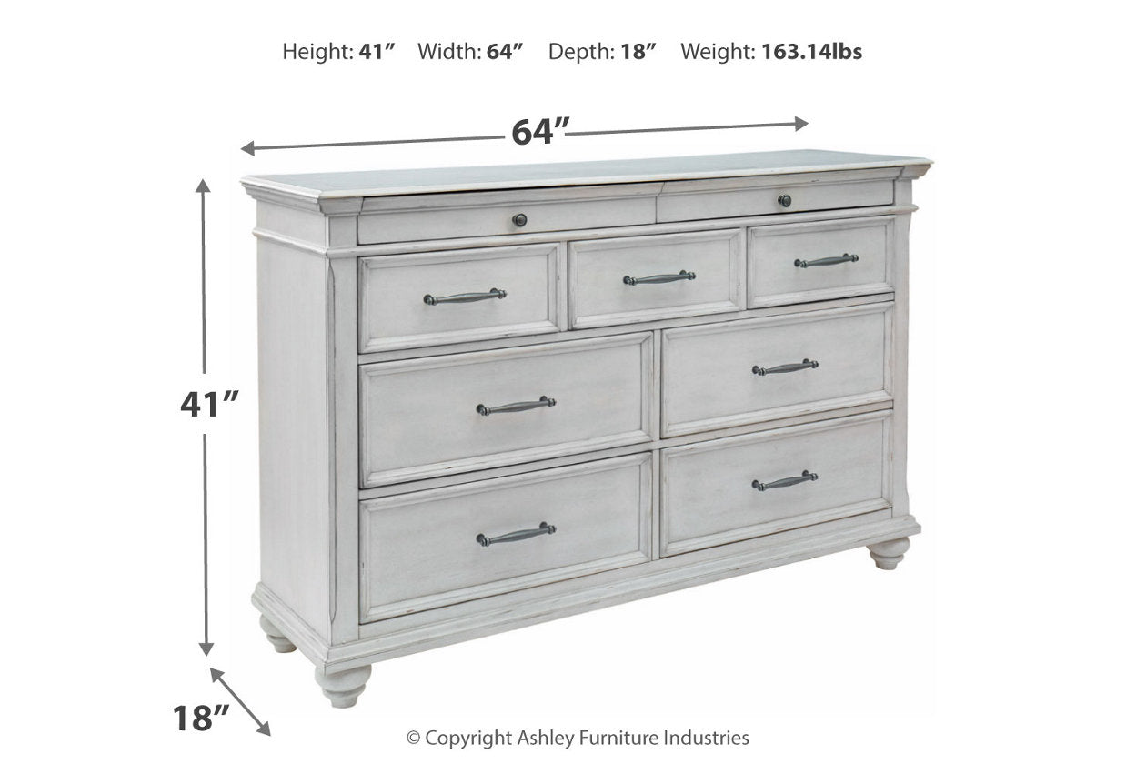Kanwyn Whitewash Dresser - B777-31 - Luna Furniture - Dallas Store