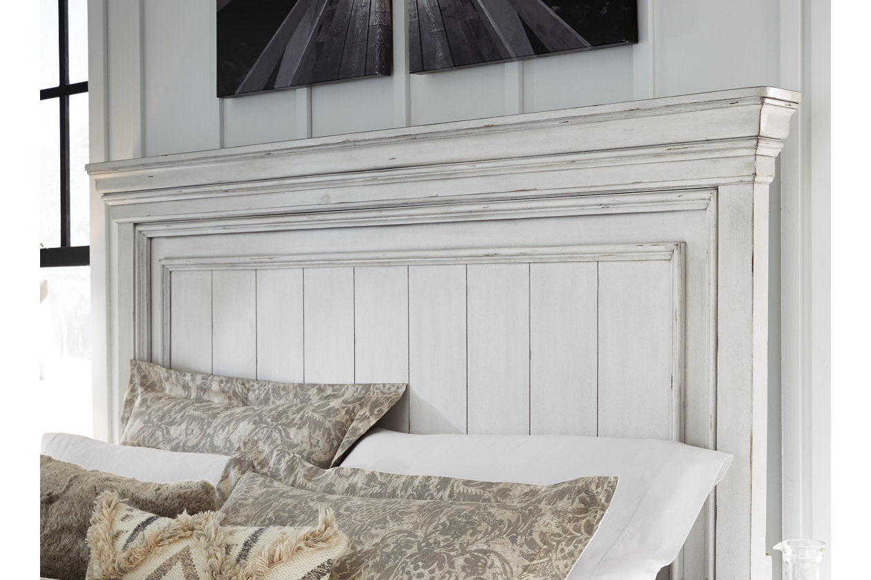 Kanwyn Whitewash King Panel Bed with Storage Bench - SET | B777-56S | B777-58 | B777-97 - Luna Furniture - Dallas Store
