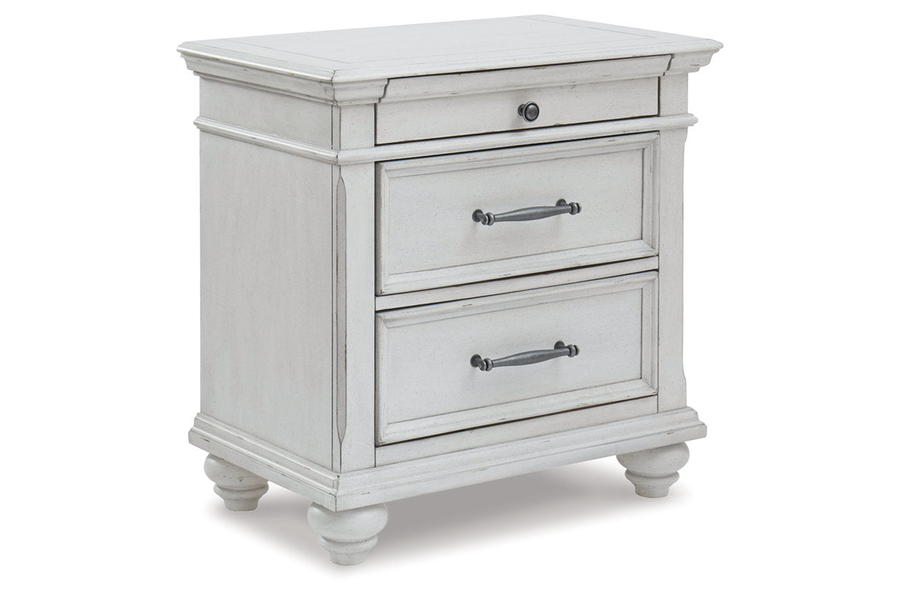 Kanwyn Whitewash Nightstand - B777-93 - Luna Furniture - Dallas Store