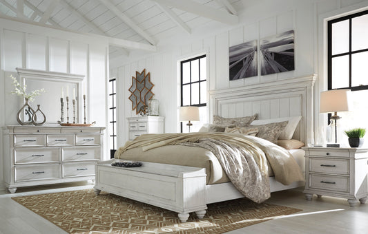 Kanwyn Whitewash Panel Storage Bedroom Set - SET | B777-56S | B777-58 | B777-97 | B777-31 | B777-36 | B777-93 | B777-46 - Luna Furniture - Dallas Store