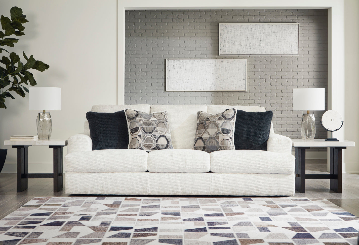 Karinne Linen Living Room Set - SET | 3140338 | 3140335 - Luna Furniture - Dallas Store
