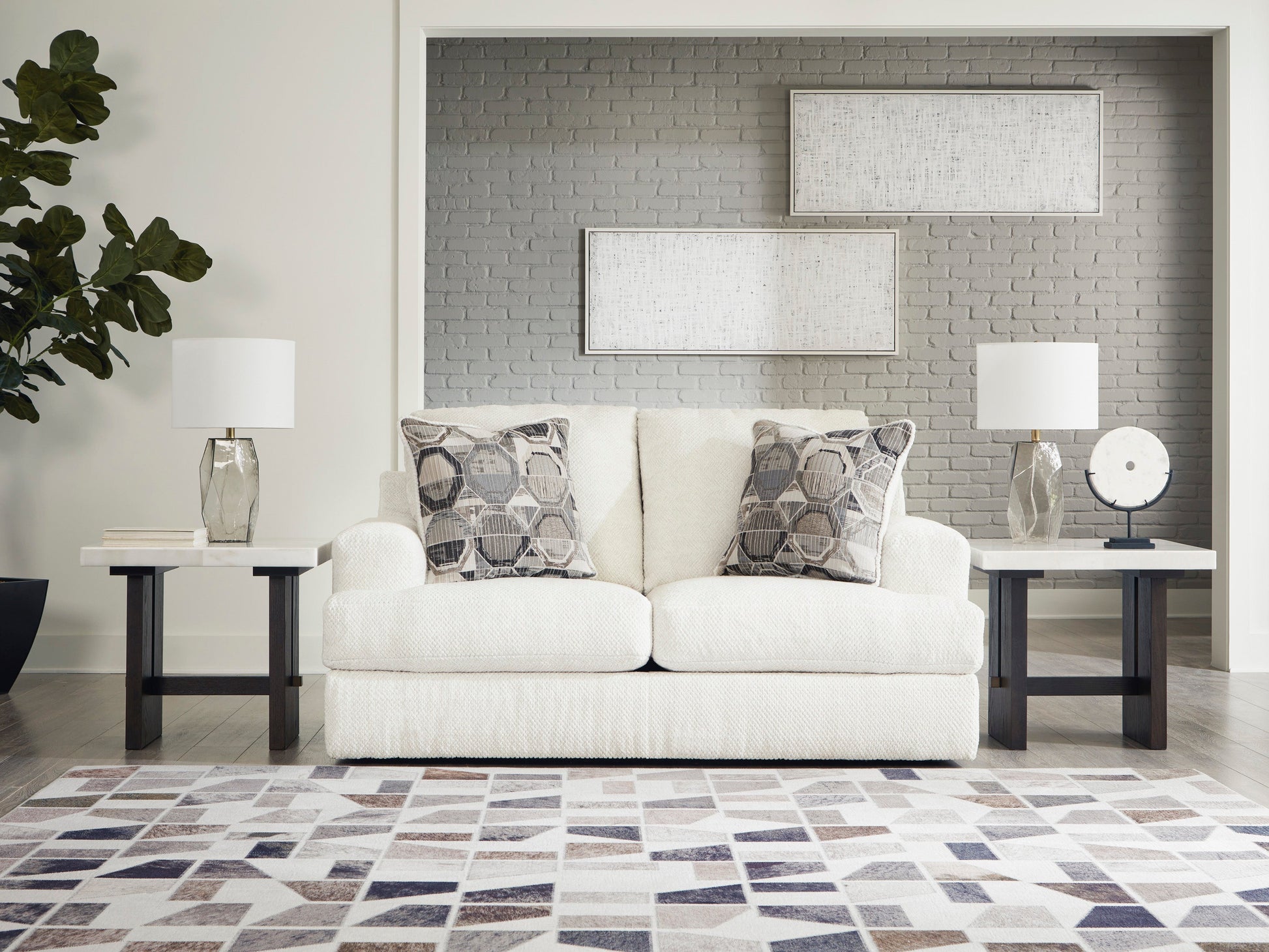 Karinne Linen Living Room Set - SET | 3140338 | 3140335 - Luna Furniture - Dallas Store