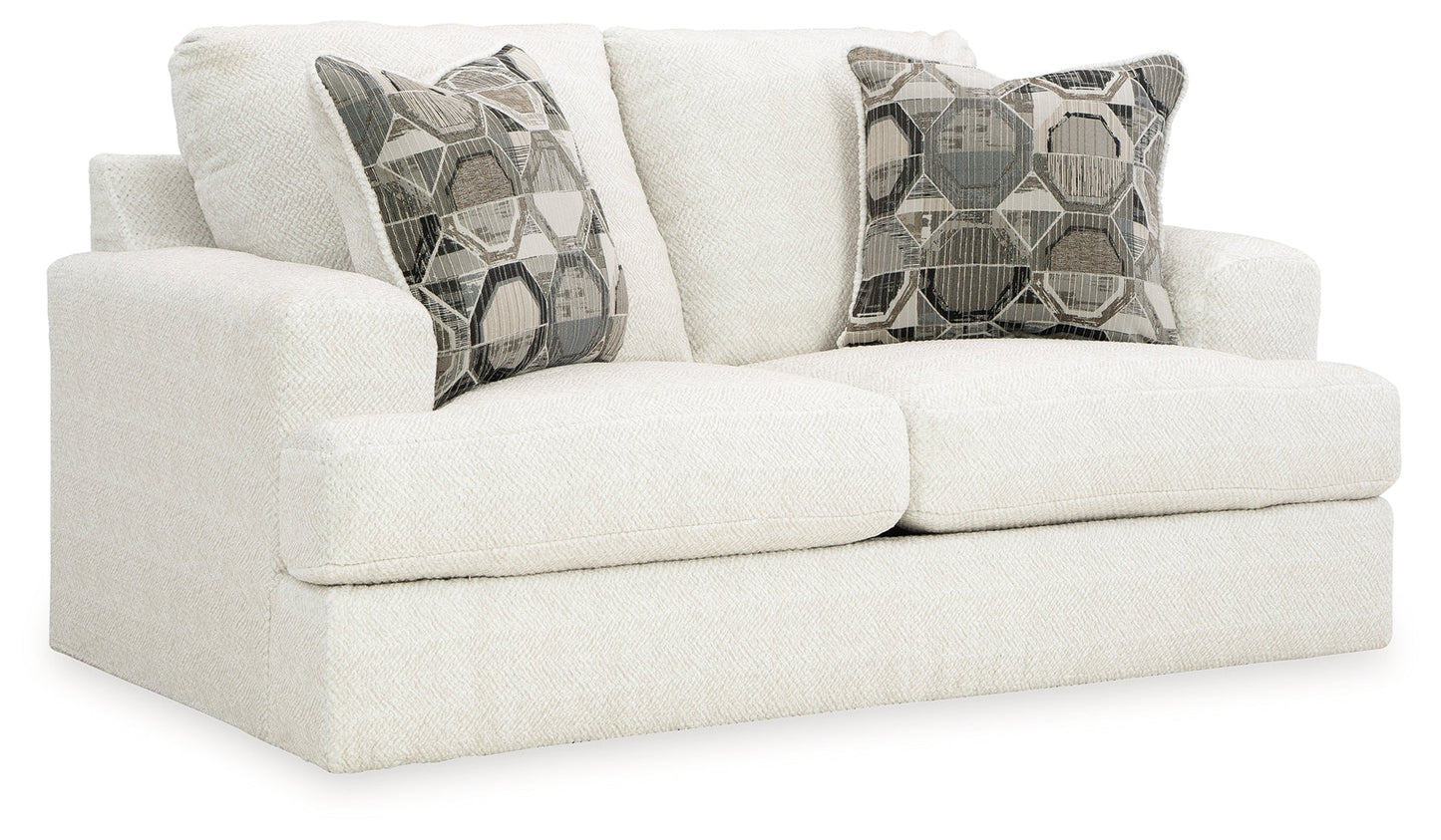 Karinne Linen Loveseat - 3140335 - Luna Furniture - Dallas Store