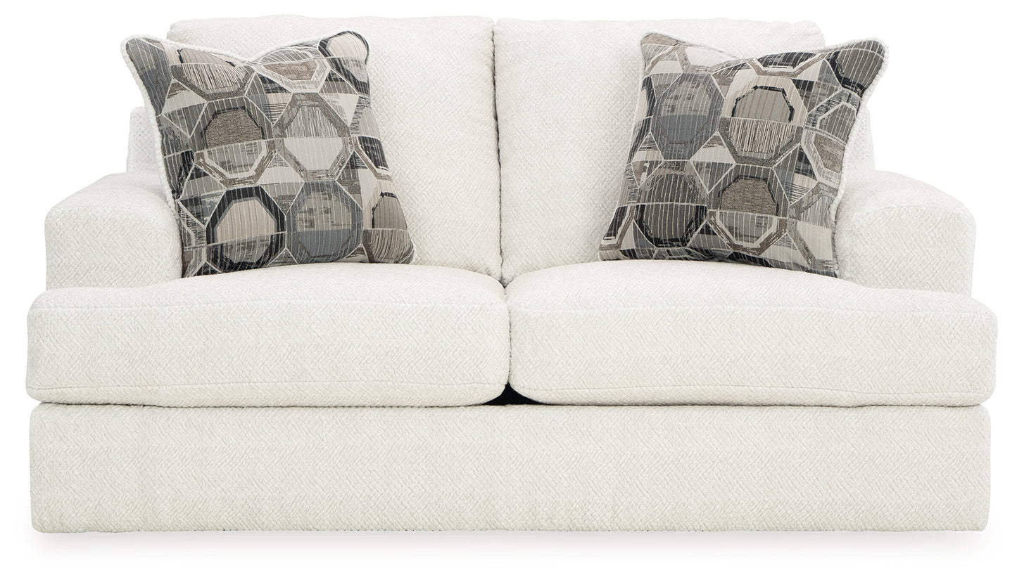 Karinne Linen Loveseat - 3140335 - Luna Furniture - Dallas Store