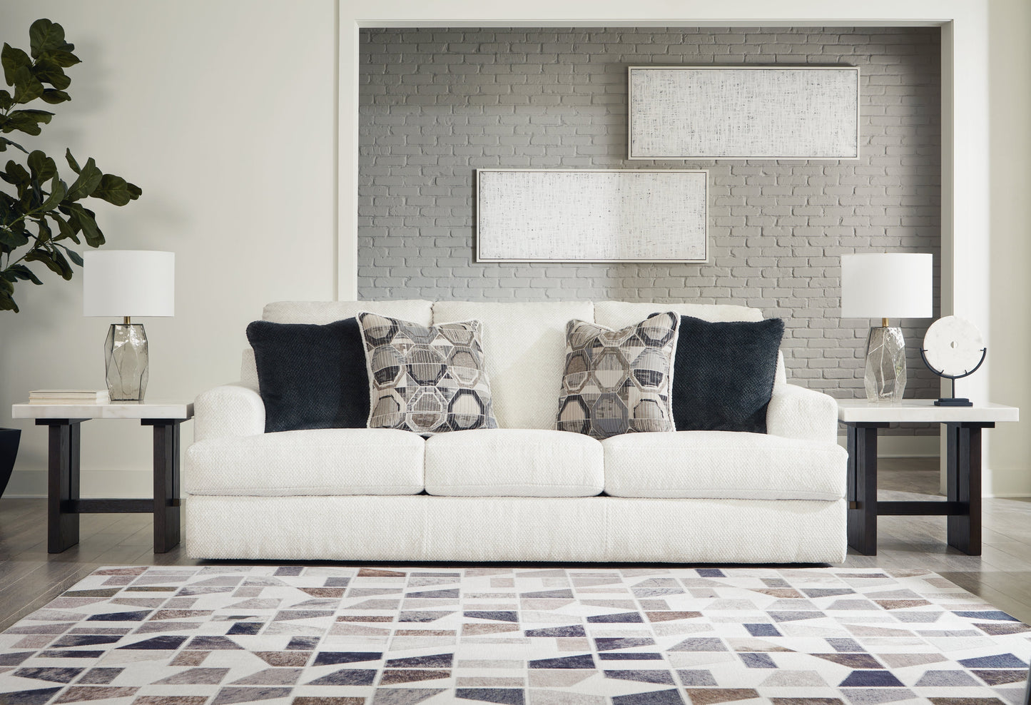 Karinne Linen Sofa - 3140338 - Luna Furniture - Dallas Store