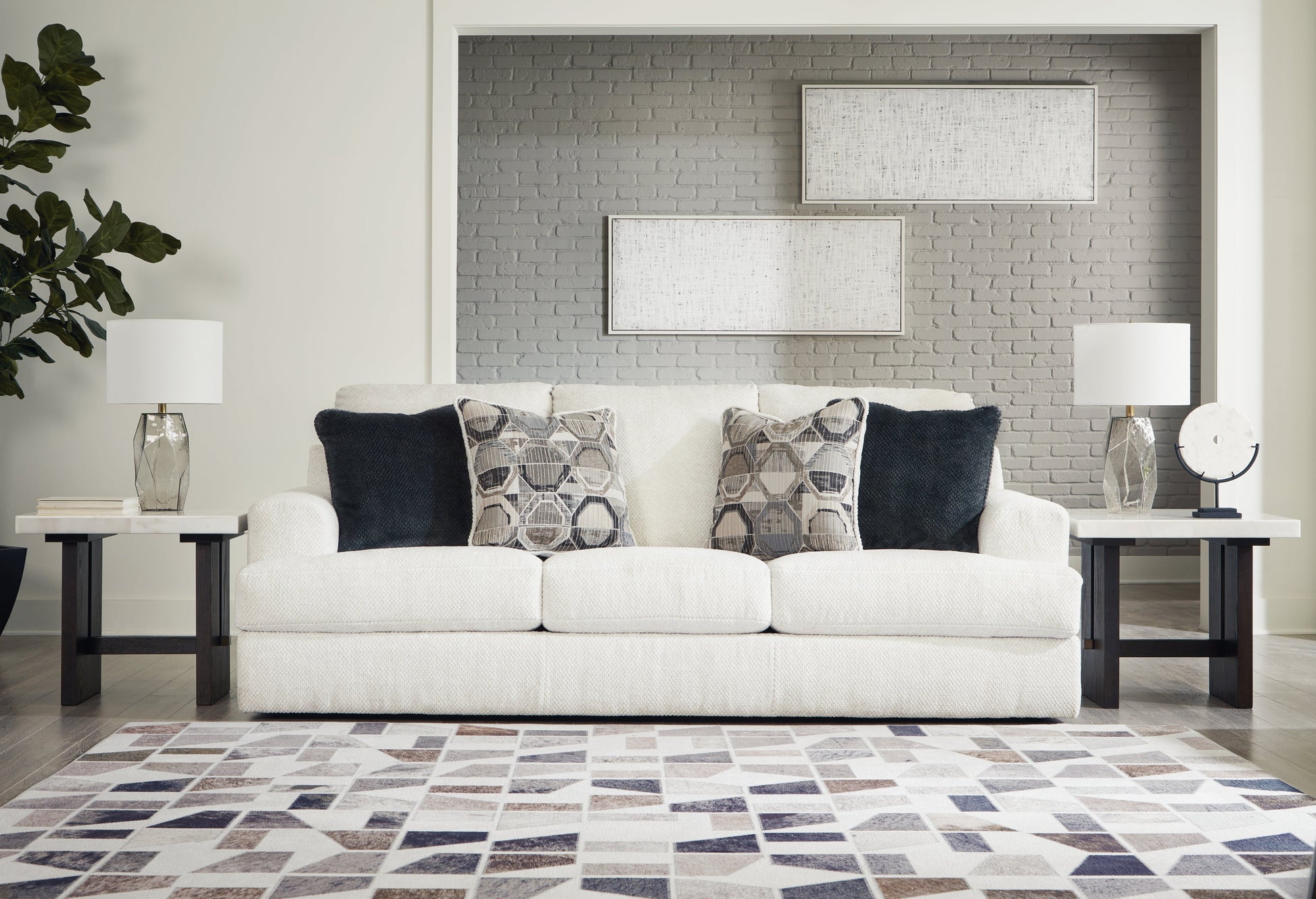 Karinne Linen Sofa - 3140338 - Luna Furniture - Dallas Store