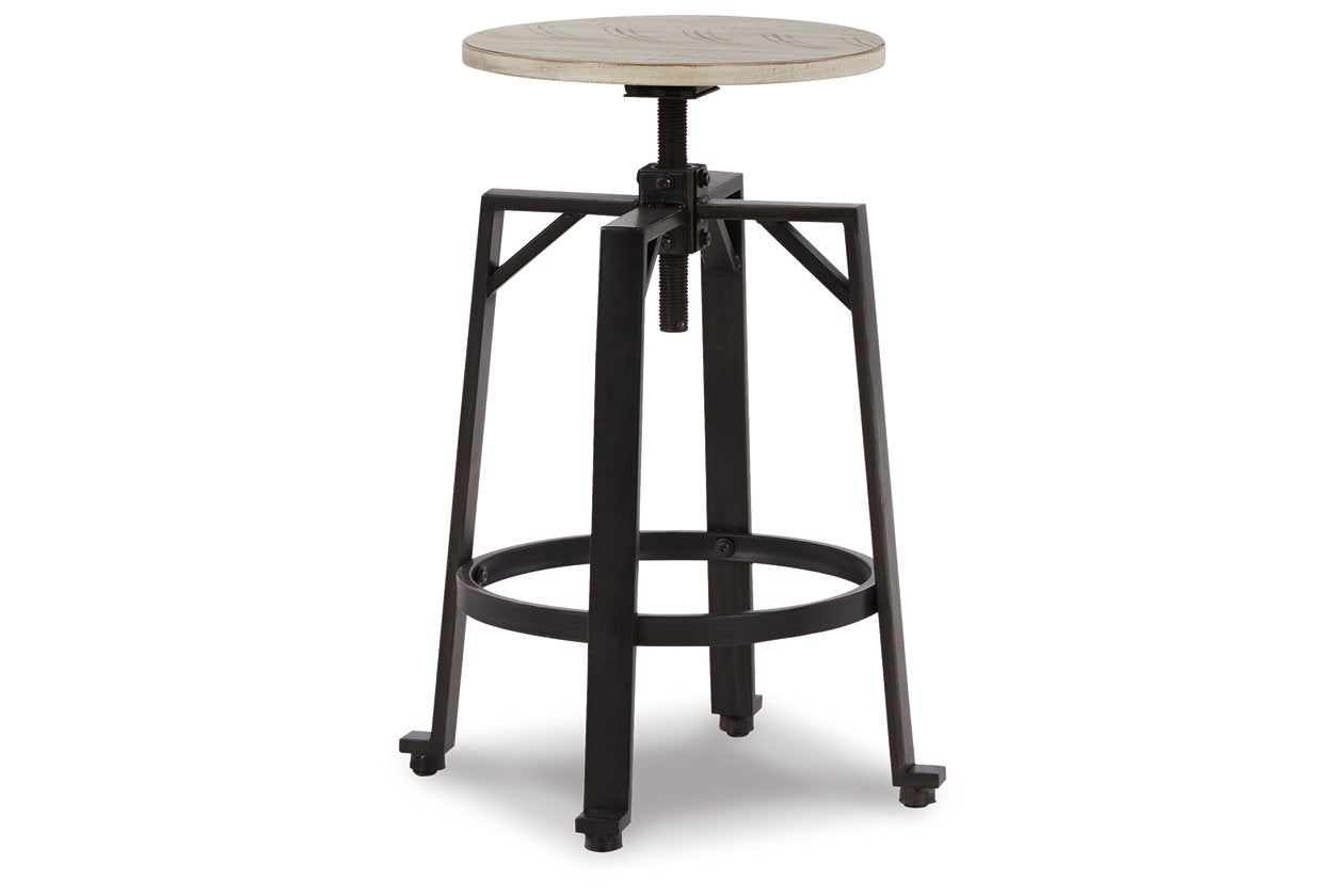 Karisslyn Whitewash/Black Counter Height Stool, Set of 2 - D336-024 - Luna Furniture - Dallas Store